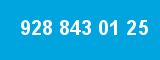 928 843 01 25 928 843 01 25